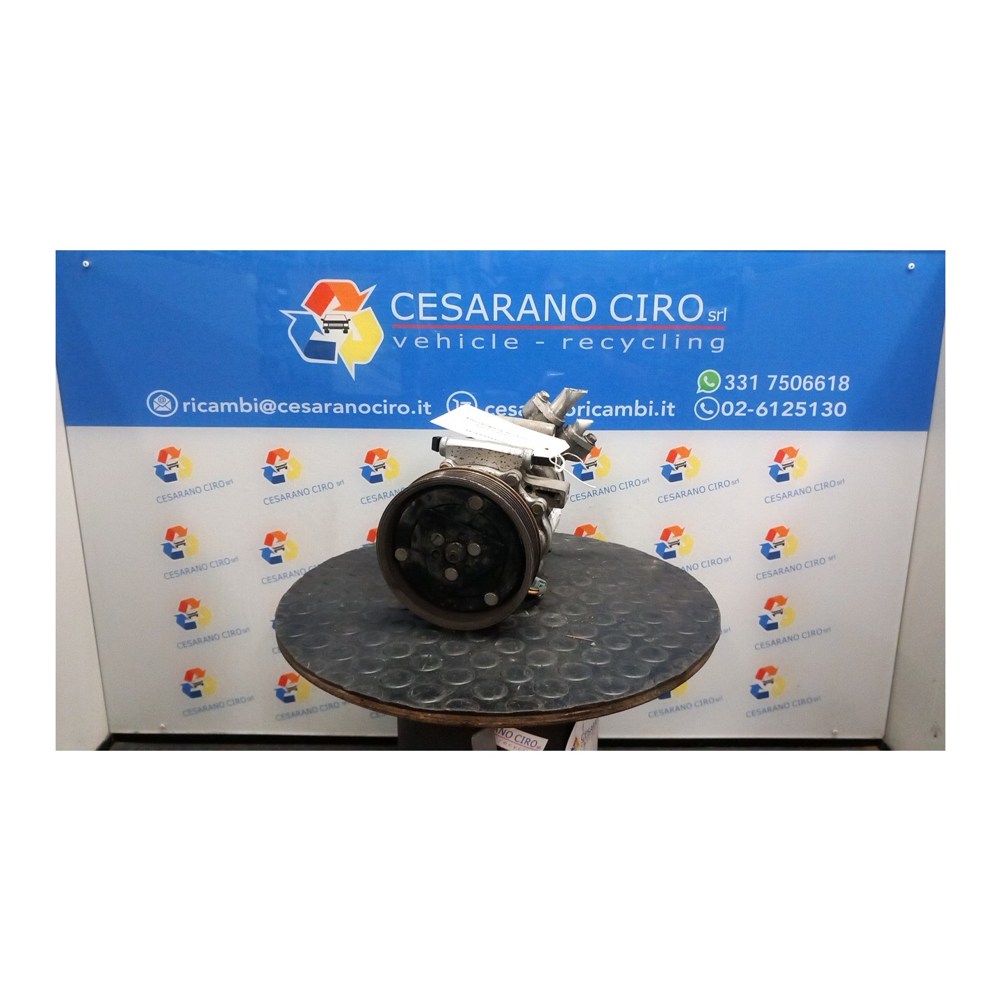 COMPRESSORE A/C ROTAZ. 187 RENAULT TWINGO 2A SERIE (12/11-) K9KP8 7711368902