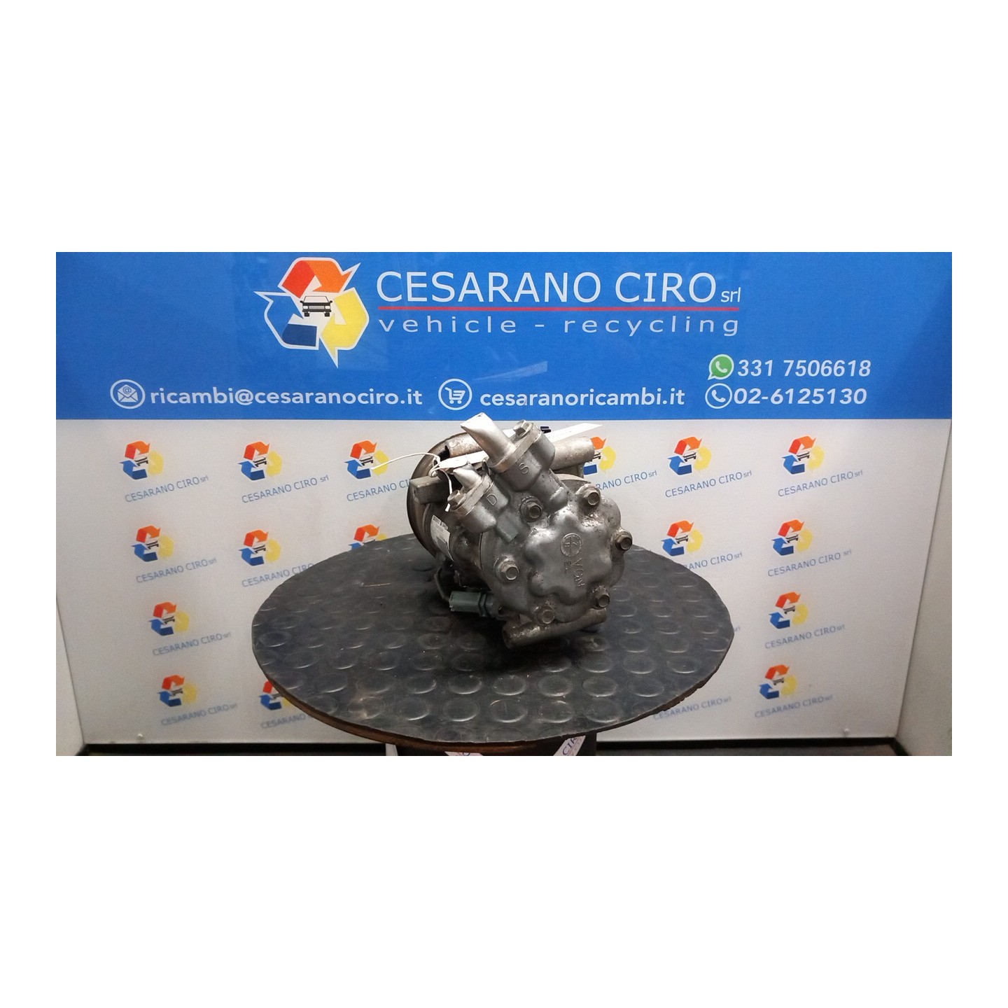 COMPRESSORE A/C ROTAZ. 187 RENAULT TWINGO 2A SERIE (12/11-) K9KP8 7711368902