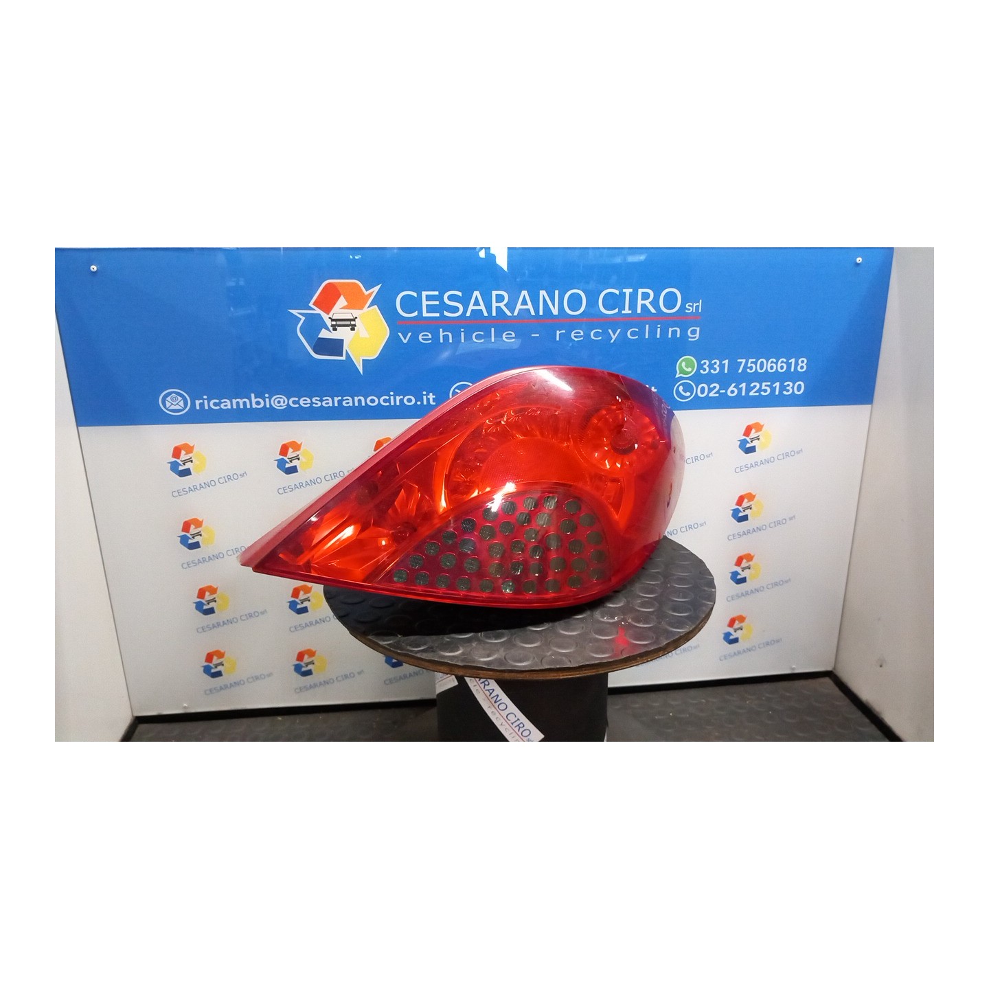 FANALE POST. DX. 006 PEUGEOT 207 (04/06-06/09) 9HZ 6351Y7