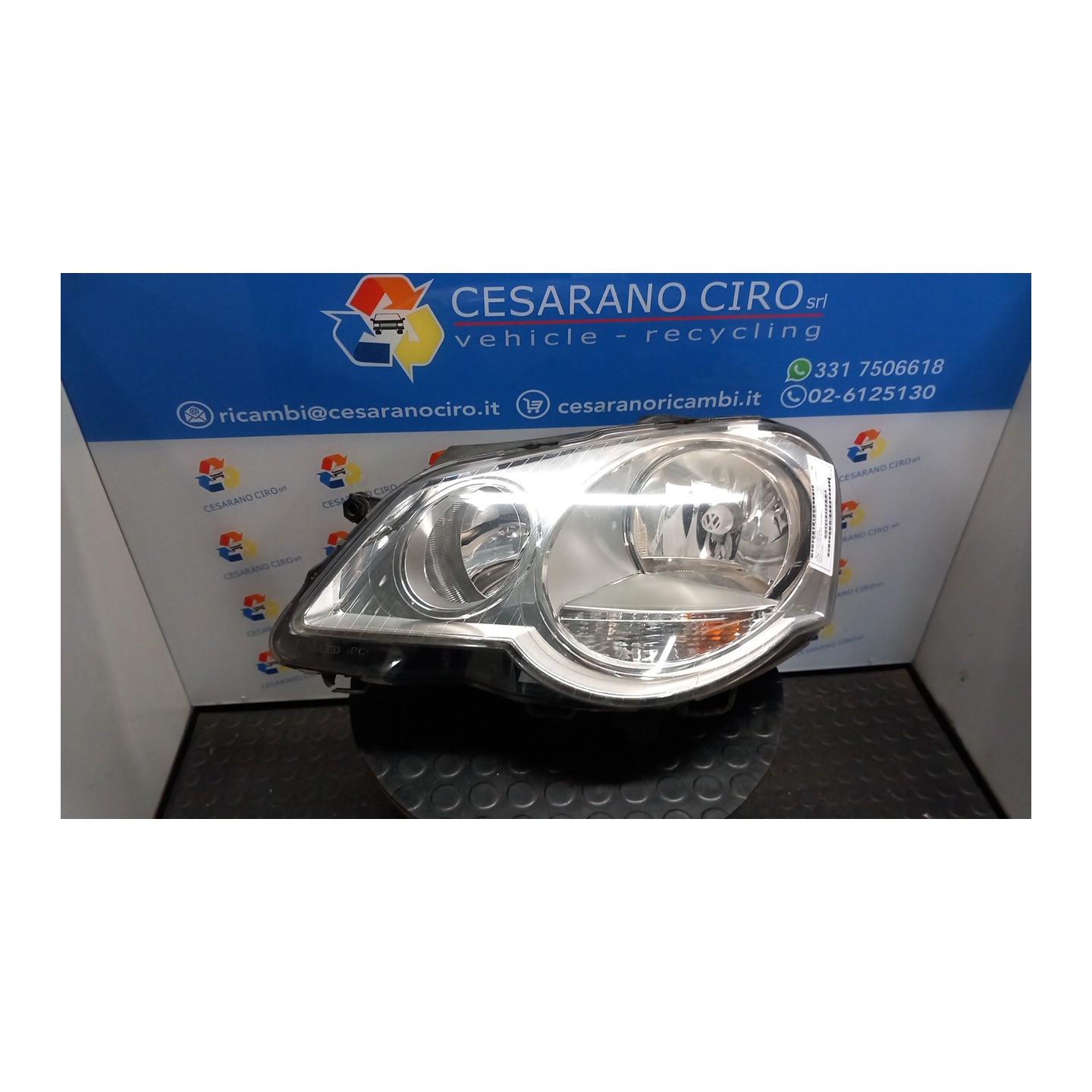 PROIETTORE VALEO SX. 072 VOLKSWAGEN POLO (9N) (04/05-) BNM 6Q1941007AT