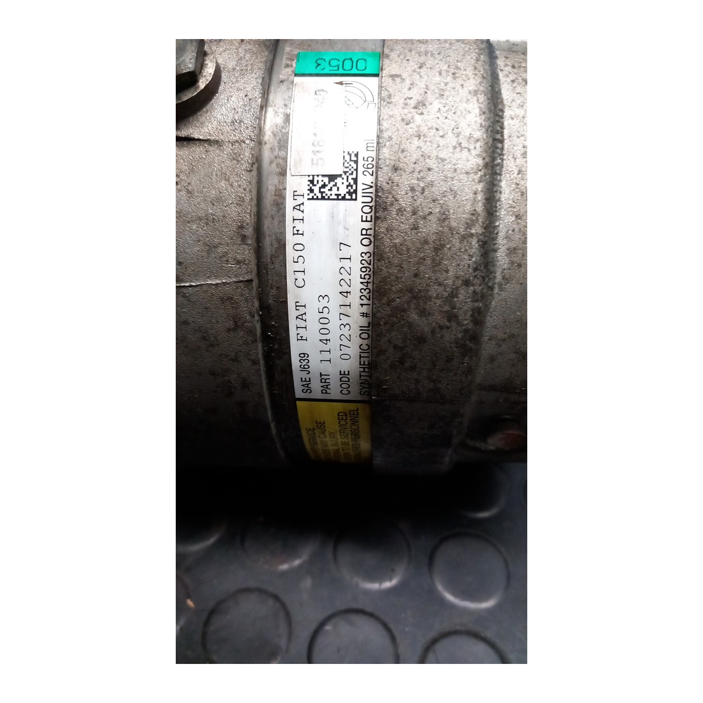 COMPRESSORE A/C 039 FIAT MULTIPLA (1F) (05/04-04/12) 182B6000 51810094