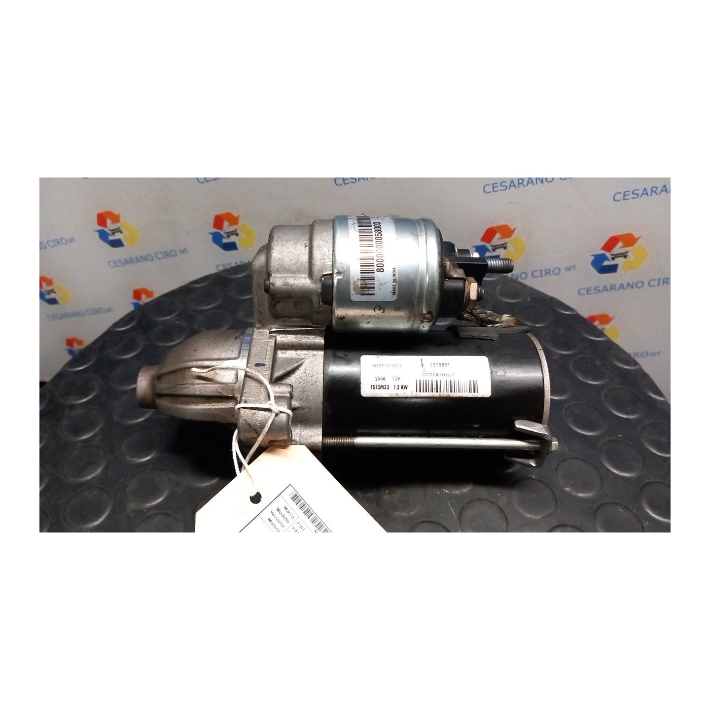 MOTORINO AVVIAMENTO 066 FIAT PANDA (2Q) (09/03-12/10) 188A8000 51880229