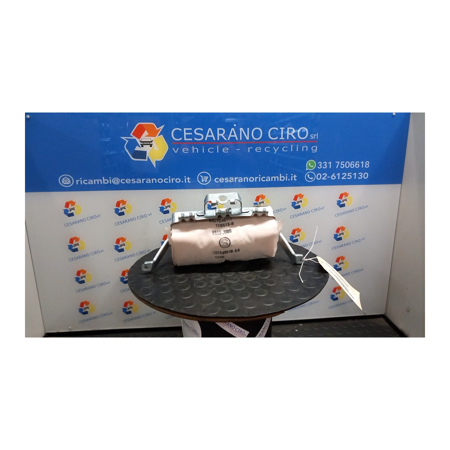 DISPOSITIVO AIRBAG LATO PASSEGGERO 064 TOYOTA YARIS (09/11-02/15) 1NZ-FXE 739600D111