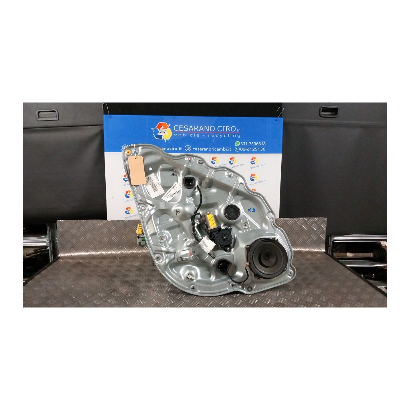 ALZACRISTALLO PORTA POST. DX. 102 FIAT IDEA (2S) (10/03-12/10) 843A1000 71734850