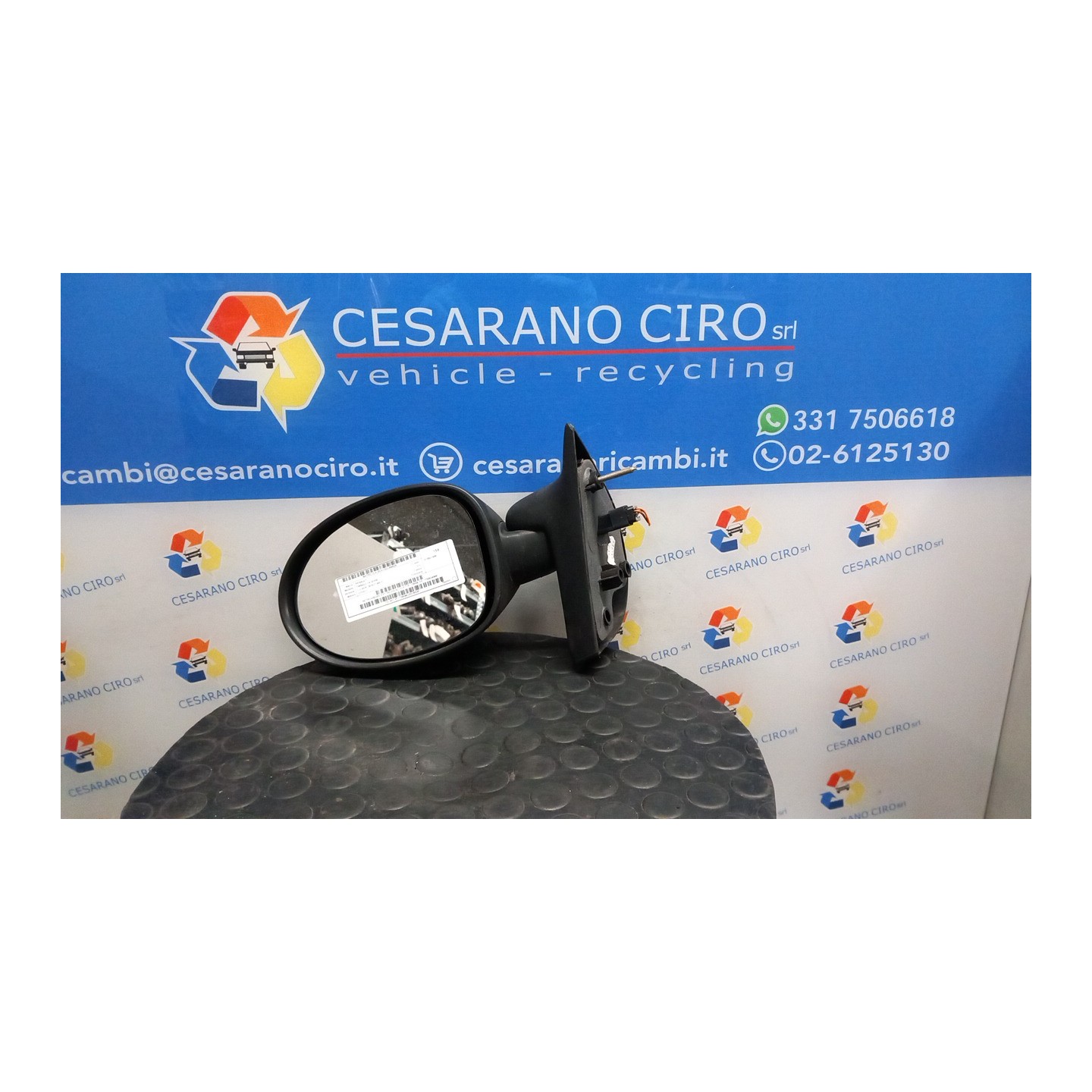 RETROVISORE EST. REGOLAZ. ELETTR. 09/00 SX. 028 RENAULT TWINGO 1A SERIE (08/98-09/07) D7FB7 7700834988