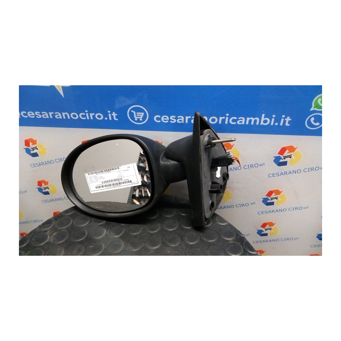 RETROVISORE EST. REGOLAZ. ELETTR. 09/00 SX. 028 RENAULT TWINGO 1A SERIE (08/98-09/07) D7FB7 7700834988