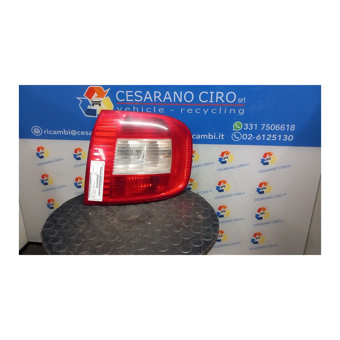 FANALE POST. DX. 066 FIAT MULTIPLA (1F) (05/04-04/12) 186A9000 51720552