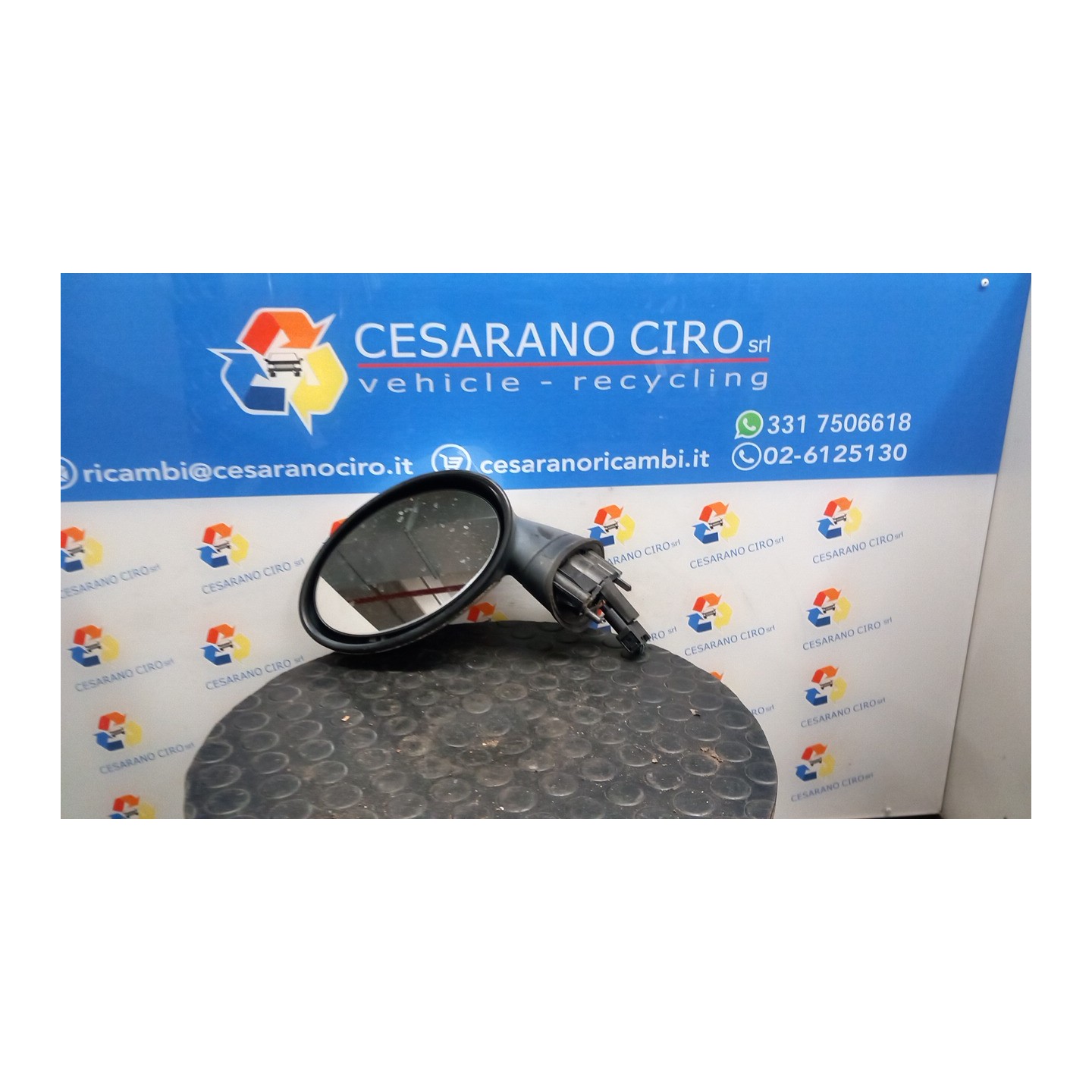 RETROVISORE EST. REGOLAZ. ELETTR. SX. 076 MINI MINI (R50/R53) (07/01-07/06) W10B16A 51167192469