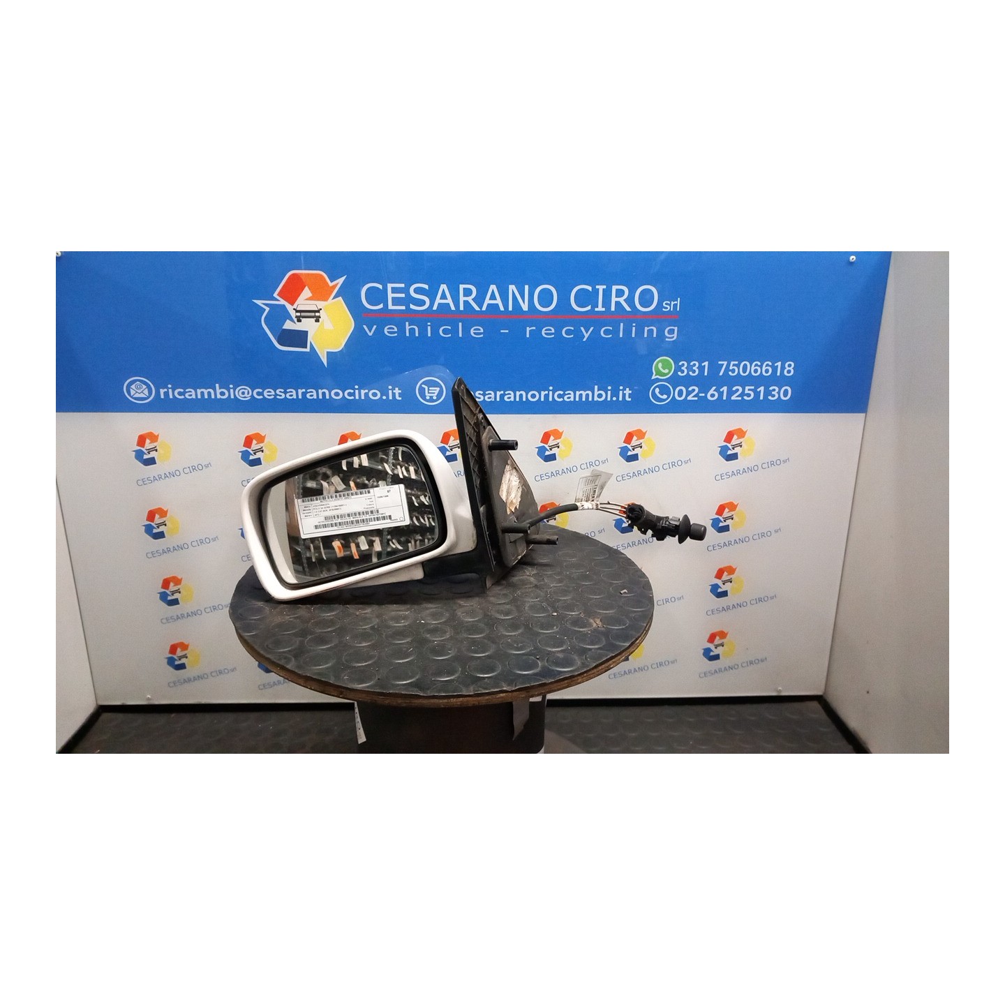 RETROVISORE EST. REGOLAZ. MANUALE SX. 072 VOLKSWAGEN POLO 3A SERIE (11/94-09/01) APQ 6N1857507G01C