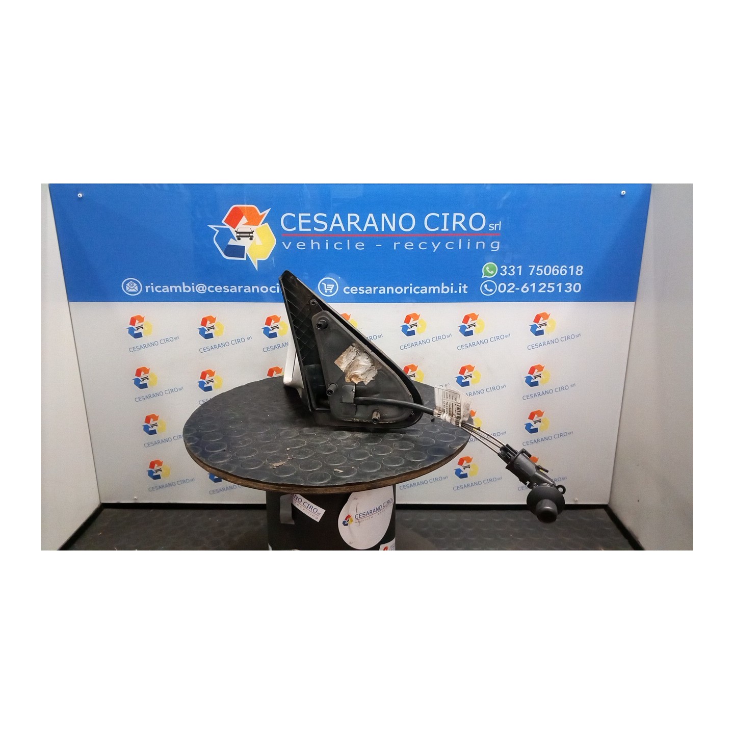 RETROVISORE EST. REGOLAZ. MANUALE SX. 072 VOLKSWAGEN POLO 3A SERIE (11/94-09/01) APQ 6N1857507G01C