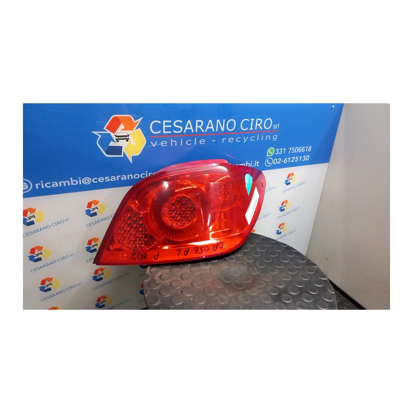 FANALE POST. DX. 002 PEUGEOT 307 (07/05-07/08) 9HX 6351X0