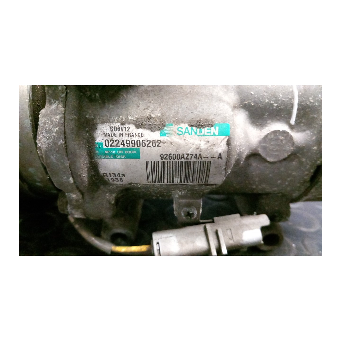 COMPRESSORE A/C 014 NISSAN JUKE (F15E) (10/10-12/18) K9K 926003VD0A