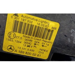 PROIETTORE CLASSIC, ELEGANCE DX. 038 MERCEDES-BENZ CLASSE A (W/C169) (07/04-04/13  A1698200261