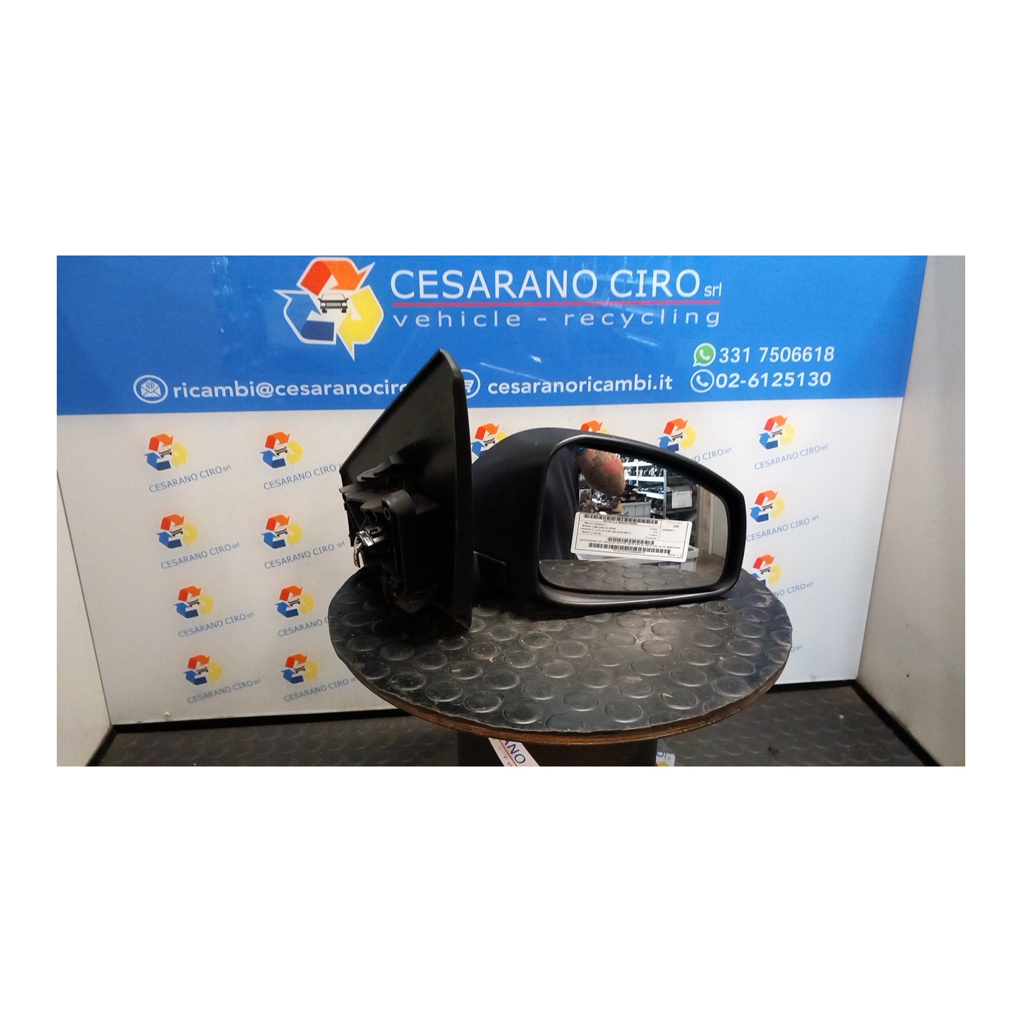 RETROVISORE EST. REGOLAZ. ELETTR. RETR. EST. 01; RETR. EST. 02 DX. 005 RENAULT MEGANE 3A SERIE (02/12-09/14) K9KA6 963010191R