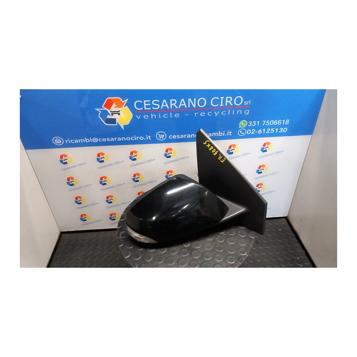 RETROVISORE EST. REGOLAZ. ELETTR. RETR. EST. 01; RETR. EST. 02 DX. 005 RENAULT MEGANE 3A SERIE (02/12-09/14) K9KA6 963010191R