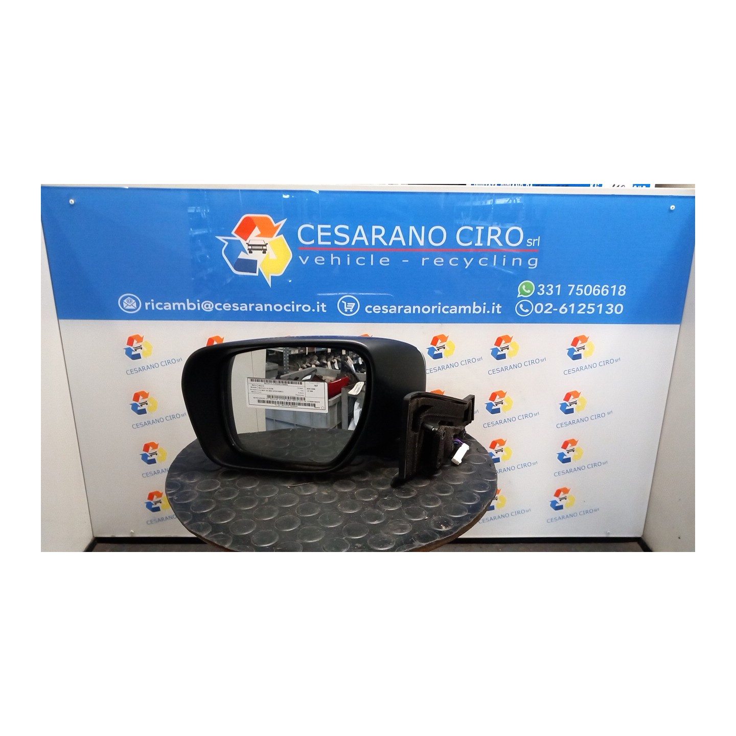 RETROVISORE EST. REGOLAZ. ELETTR. NERO, RISCALDATO SX. 052 MAZDA MAZDA 5 1A SERIE (07/05-10/10 LF CC6569180CPZ