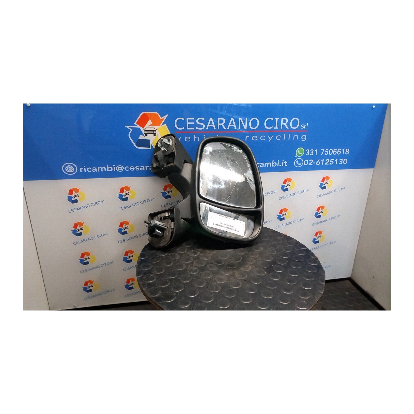 RETROVISORE EST. REGOLAZ. ELETTR. DX. 107 RENAULT TRAFIC (09/06-04/10) G9U 7701209224