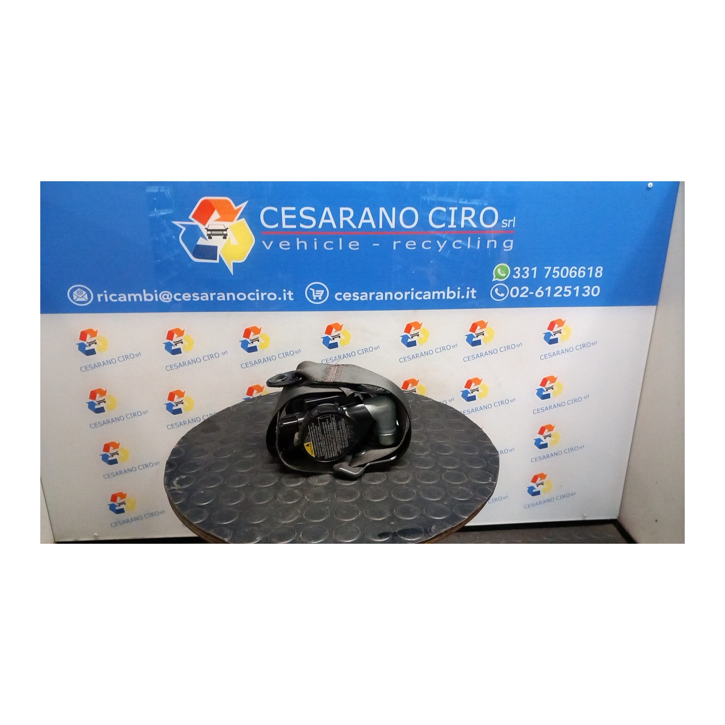 CINTURA DI SICUREZZA ANT. SX. 113 CHEVROLET (DAEWOO) SPARK (M300) (01/10-12/15) B10D1 95966396