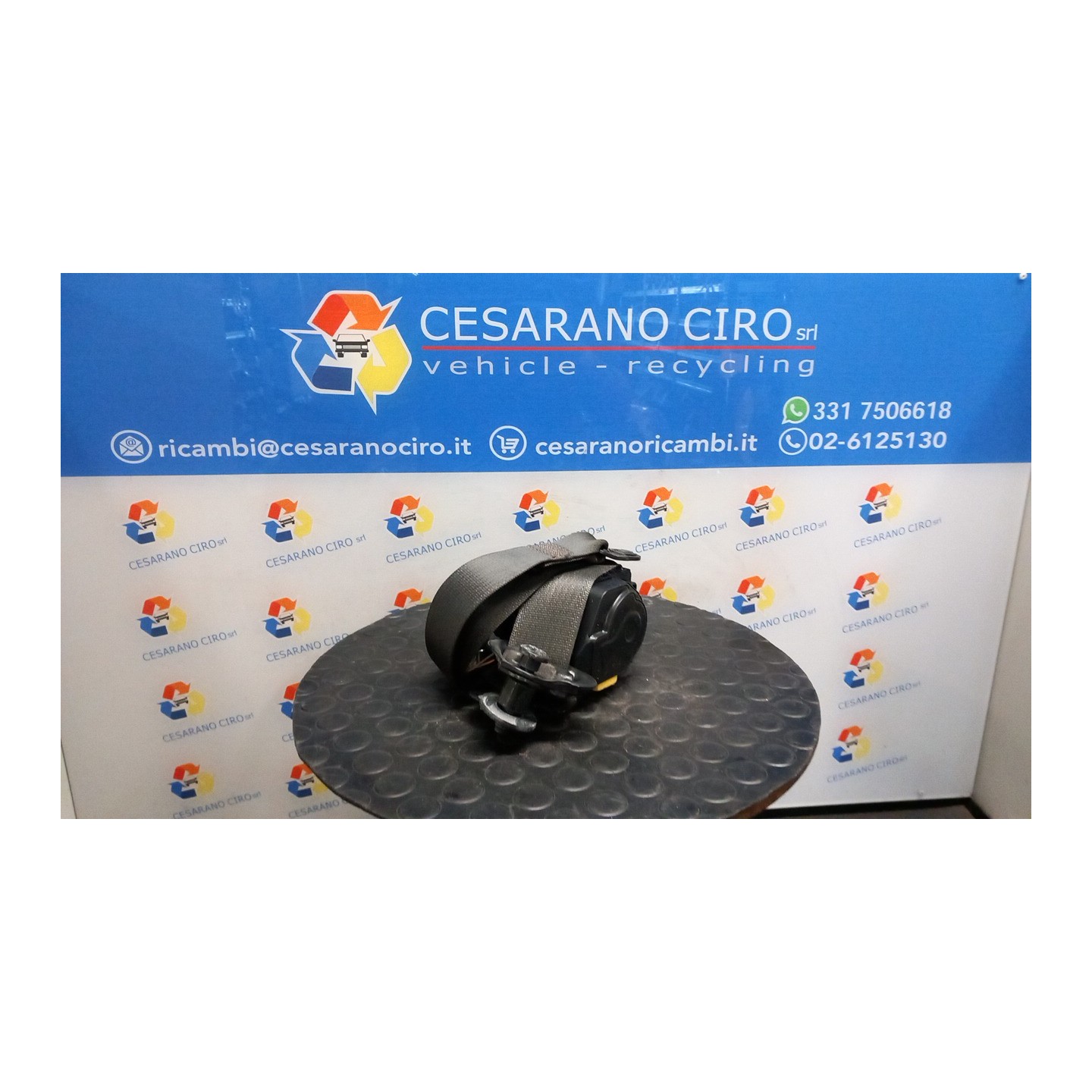 CINTURA DI SICUREZZA ANT. SX. 113 CHEVROLET (DAEWOO) SPARK (M300) (01/10-12/15) B10D1 95966396