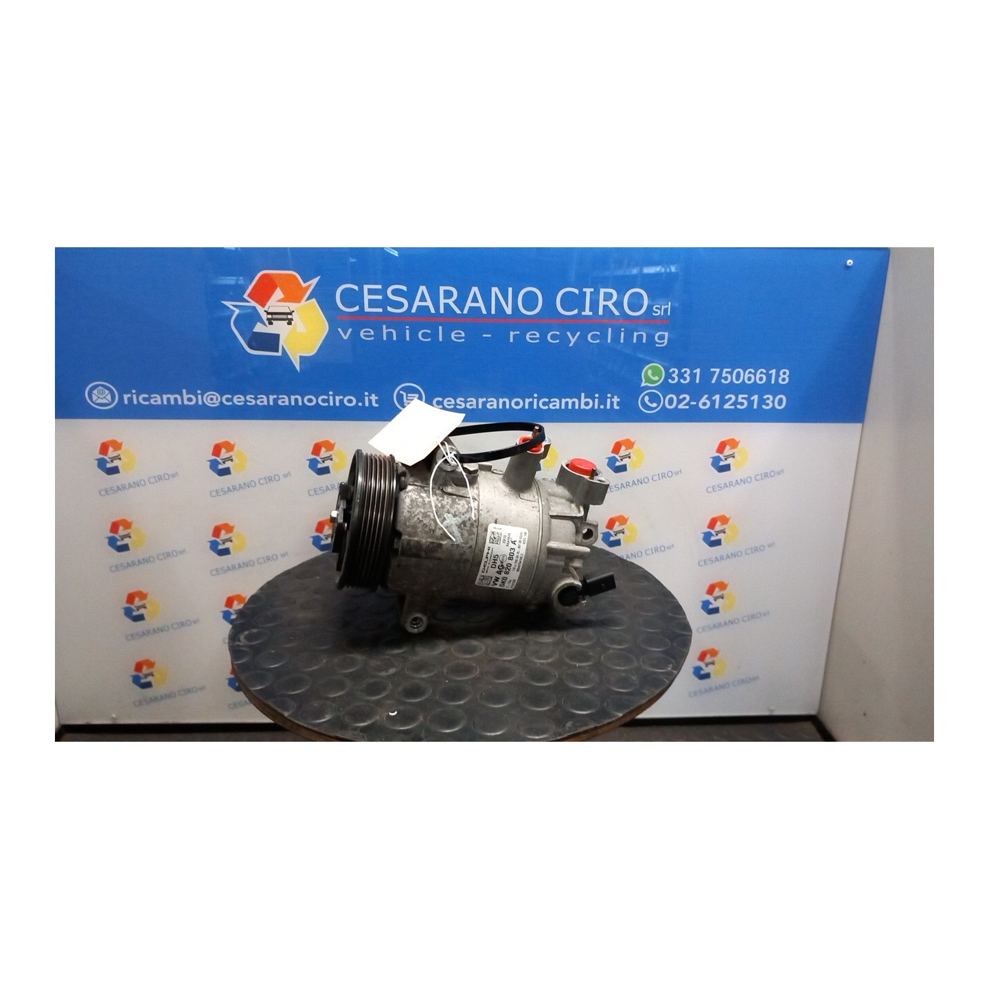 COMPRESSORE A/C ROTAZ. 004 VOLKSWAGEN POLO (6R) (05/09-10/14) CFW 5K0820803EX