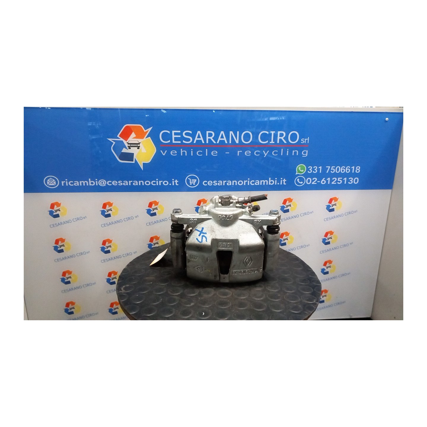 PINZA FRENO ANT. SX. 017 RENAULT CAPTUR 2A SERIE (10/19-10/24) H4MC6 410118694R