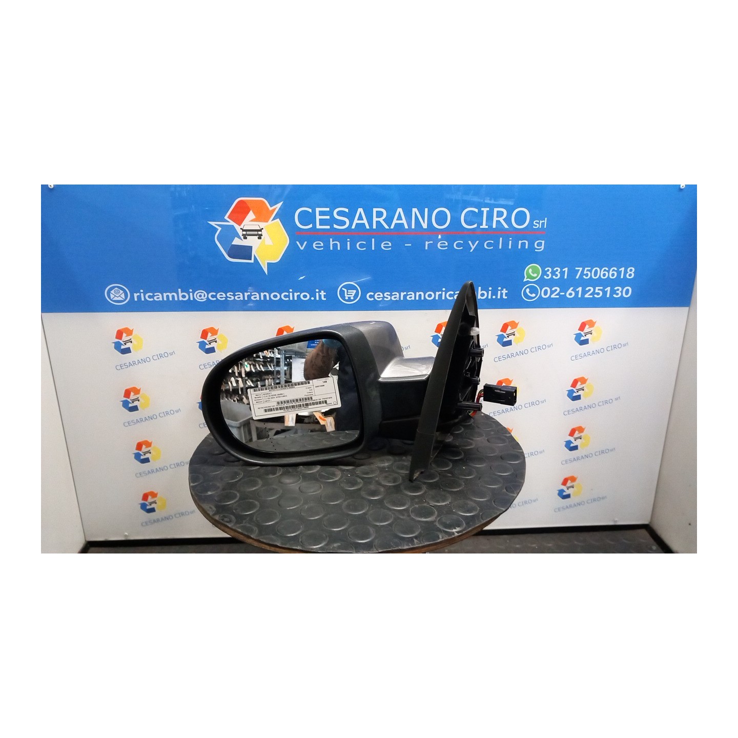 RETROVISORE EST. REGOLAZ. ELETTR. RETROVISORI ESTERNI 01 SX. 004 RENAULT CLIO 3A SERIE (05/09-) D4FD7 7701071870
