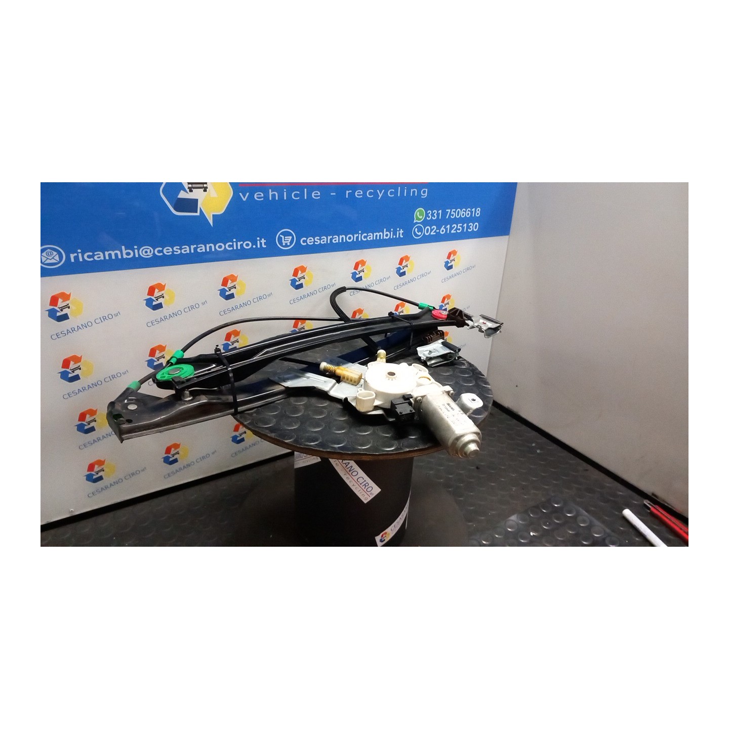 ALZACRISTALLO ELETTR. PORTA ANT. C/MOTORINO SX. 053 SAAB 9.3 2A SERIE (08/02-) Z18XE 12755683