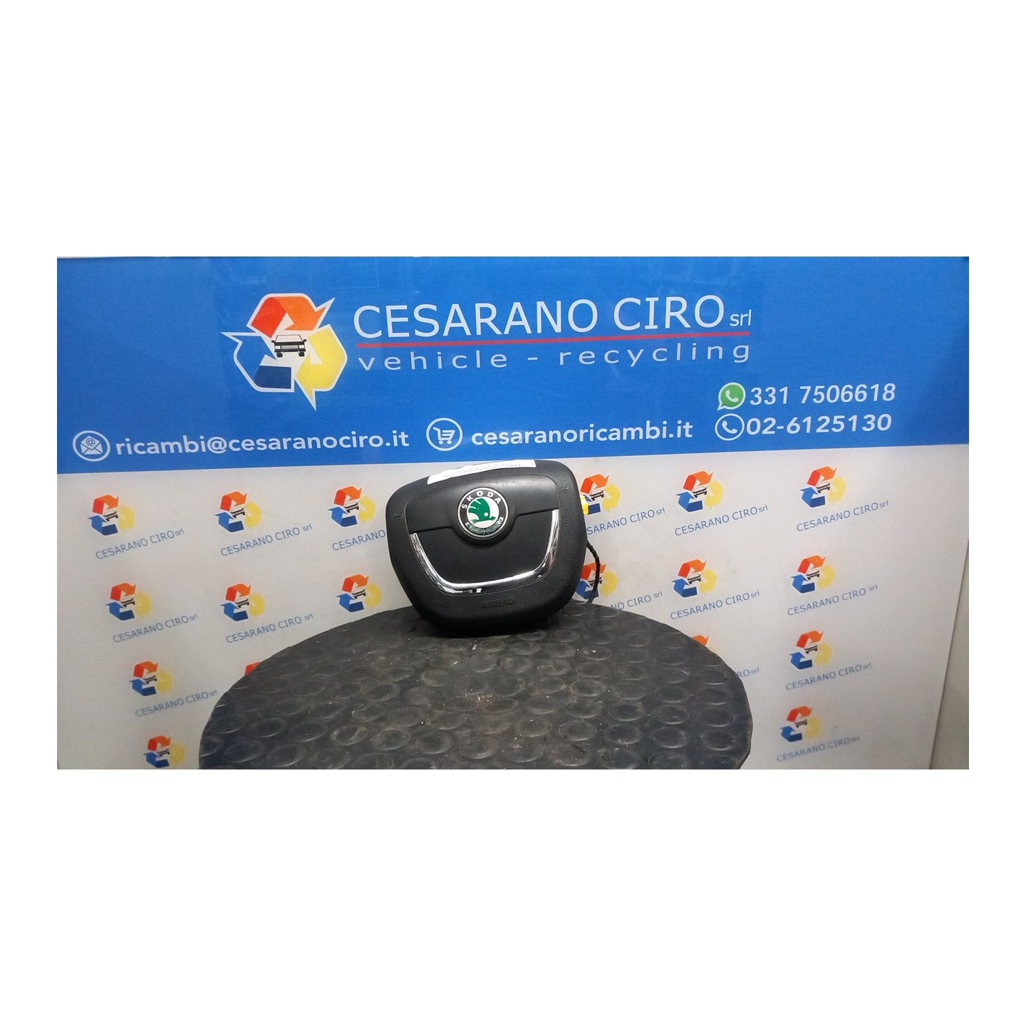 DISPOSITIVO AIRBAG LATO GUIDA 002 SKODA OCTAVIA (1Z) (10/08-) CAYC 1Z0880201AQTDZ