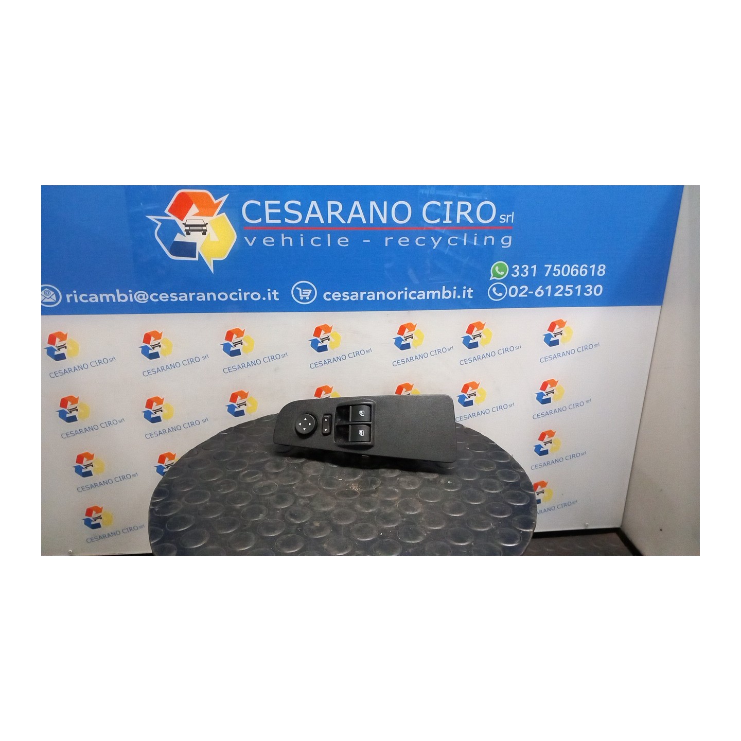 BLOCCO COMANDI ALZACRISTALLI E RETROVISORI EST. ALZACRISTALLO ELETTRICO POST SX. 014 FIAT GRANDE PUNTO (2Y) (06/05-12/08 199A600