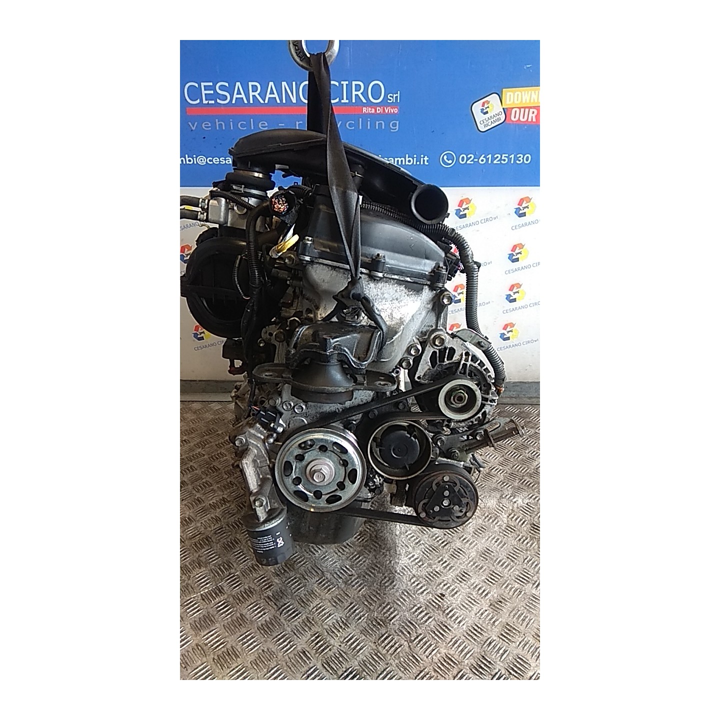 MOTORE SEMICOMPL. 040 PEUGEOT 107 (06/05-) 1KR 135KT