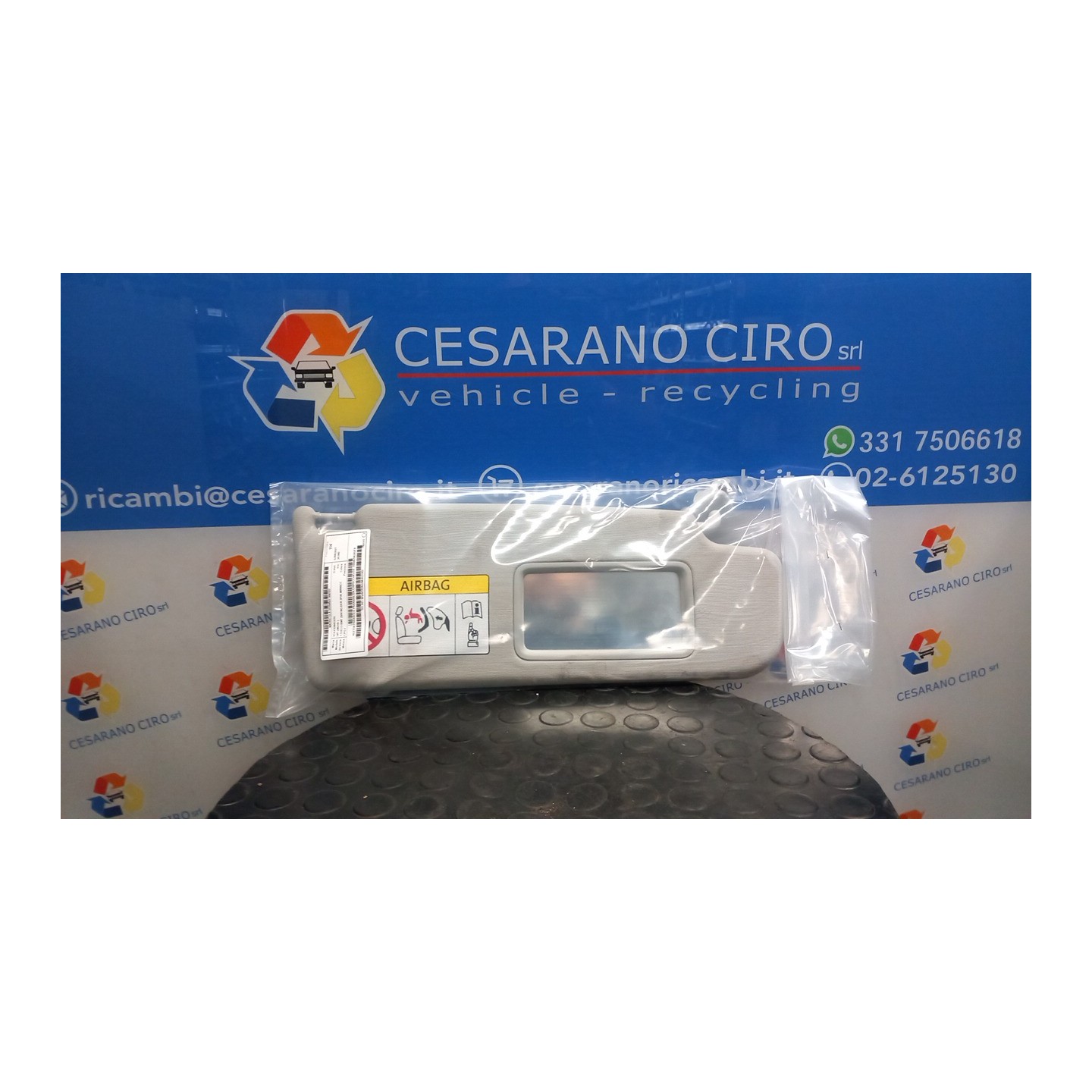 ALETTA PARASOLE PARABREZZA C/SPECCHIO DX. 107 VOLKSWAGEN UP! (06/16-) CPG 1SB857552B2F4