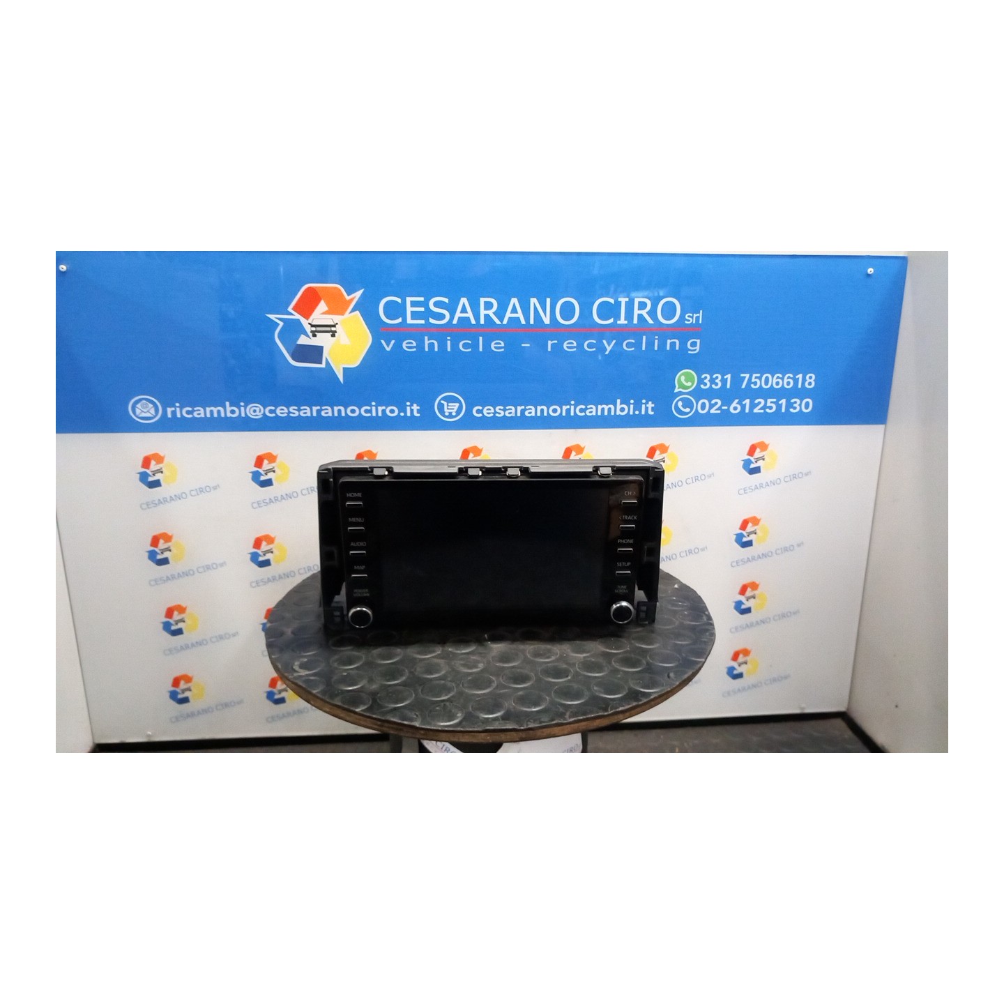DISPLAY MULTIFUNZIONE 8" P/6 ALTOPARLANTI/DAB 125 TOYOTA COROLLA (01/19-) M20A 8614002C41