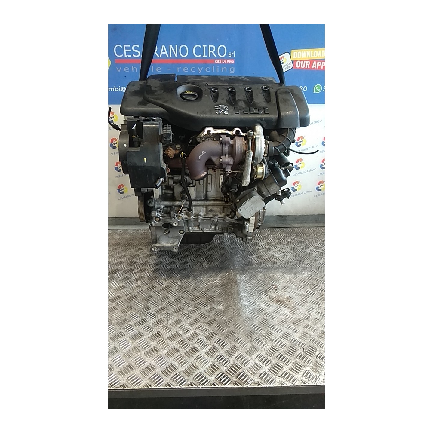 MOTORE SEMICOMPL. 002 PEUGEOT 206 (09/98-06/09) 8HX 135EJ