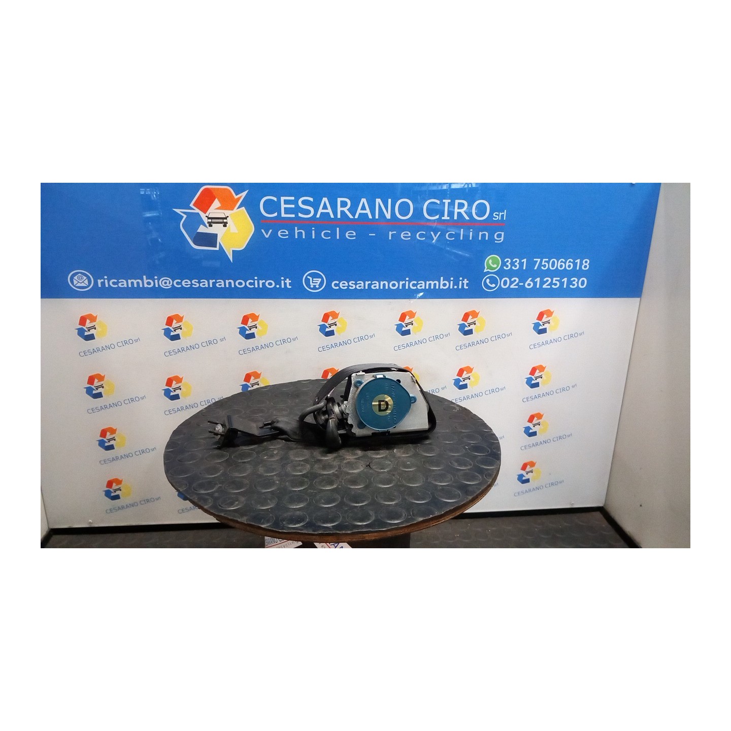 CINTURA DI SICUREZZA ANT. DX. 091 ALFA ROMEO 159 (X3/X9) (07/05-06/13) 939B5000 156063749