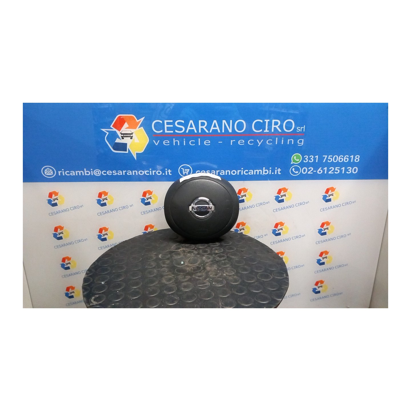 DISPOSITIVO AIRBAG LATO GUIDA 159 NISSAN MICRA (K13K) (09/10-) HR12 K85101HA0C