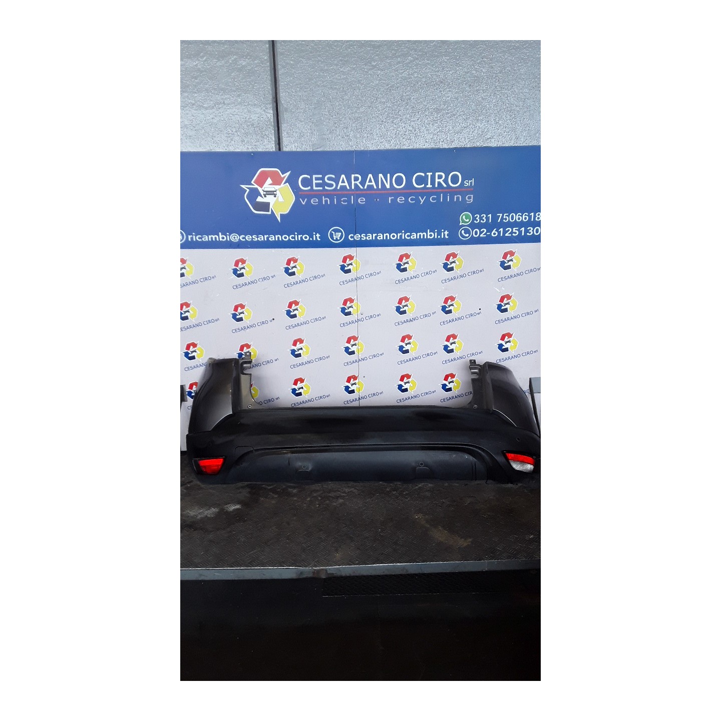 PARAURTI POST. CENTR. C/SENSORI PARCHEGGIO 01 045 RENAULT CAPTUR (04/13-09/17) K9KB6 850109312R