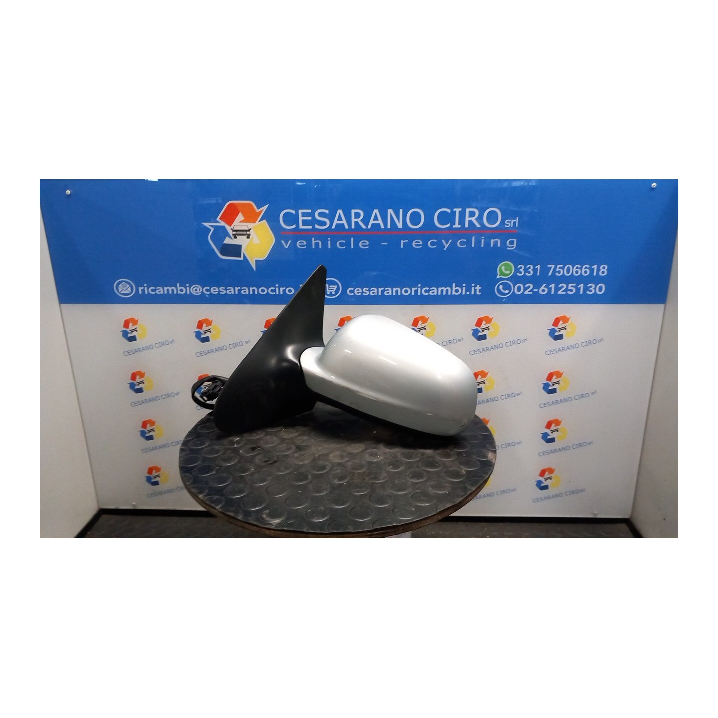 RETROVISORE EST. REGOLAZ. ELETTR. SX. 050 VOLKSWAGEN POLO 3A SERIE (11/94-09/01) AUD 6N1857507AGRU