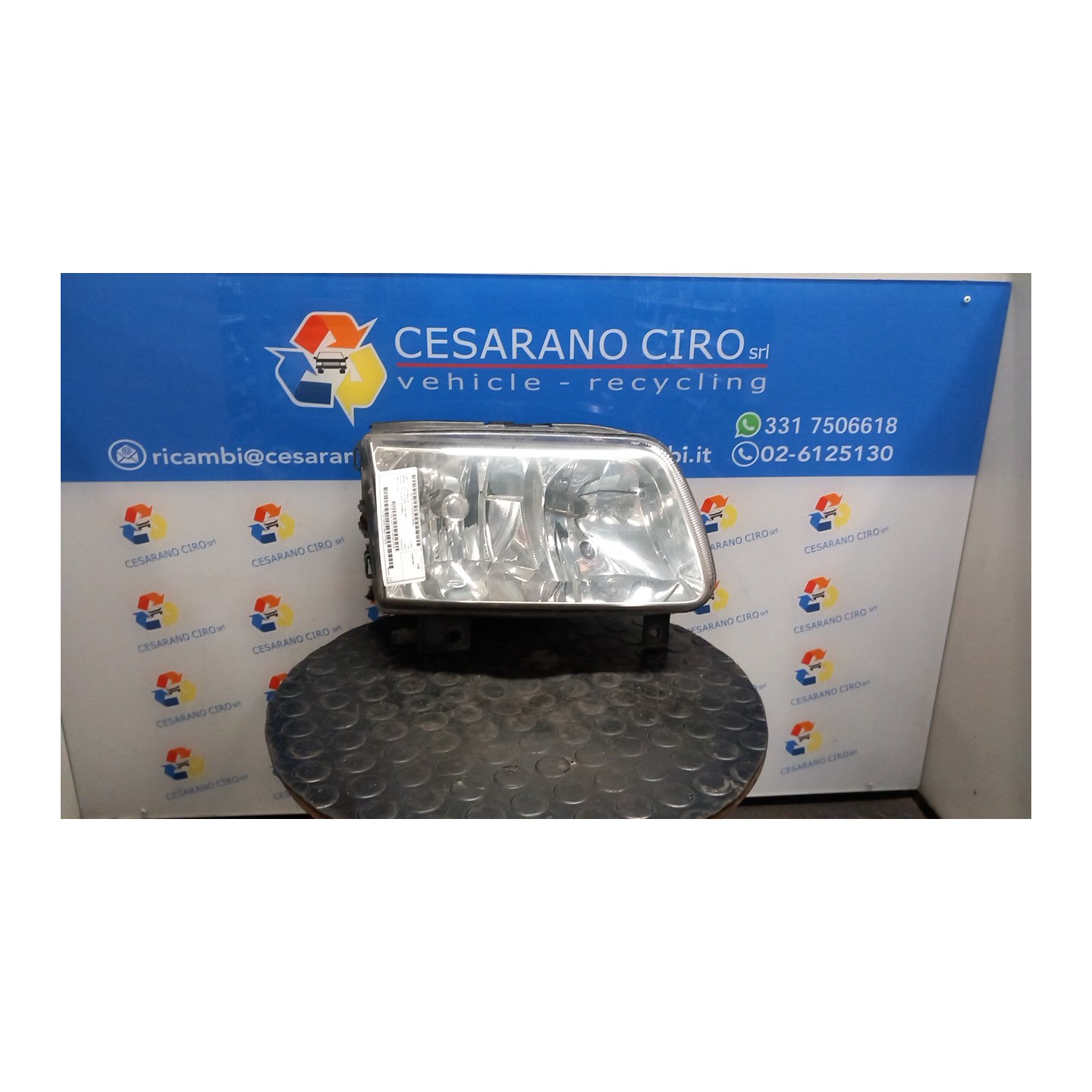 PROIETTORE VALEO DX. 052 VOLKSWAGEN POLO 3A SERIE (11/94-09/01) AUD 6N1941018AB