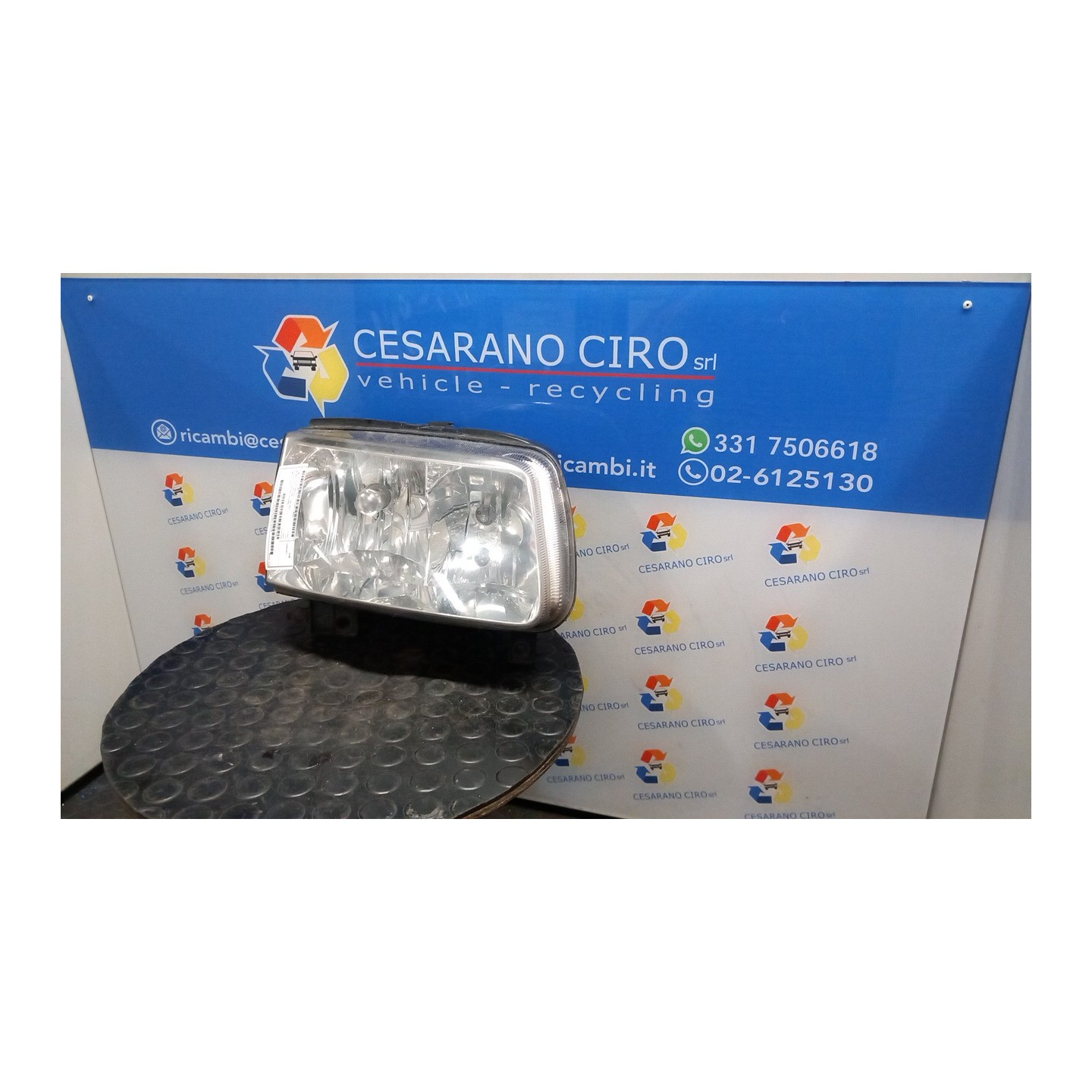 PROIETTORE VALEO DX. 052 VOLKSWAGEN POLO 3A SERIE (11/94-09/01) AUD 6N1941018AB