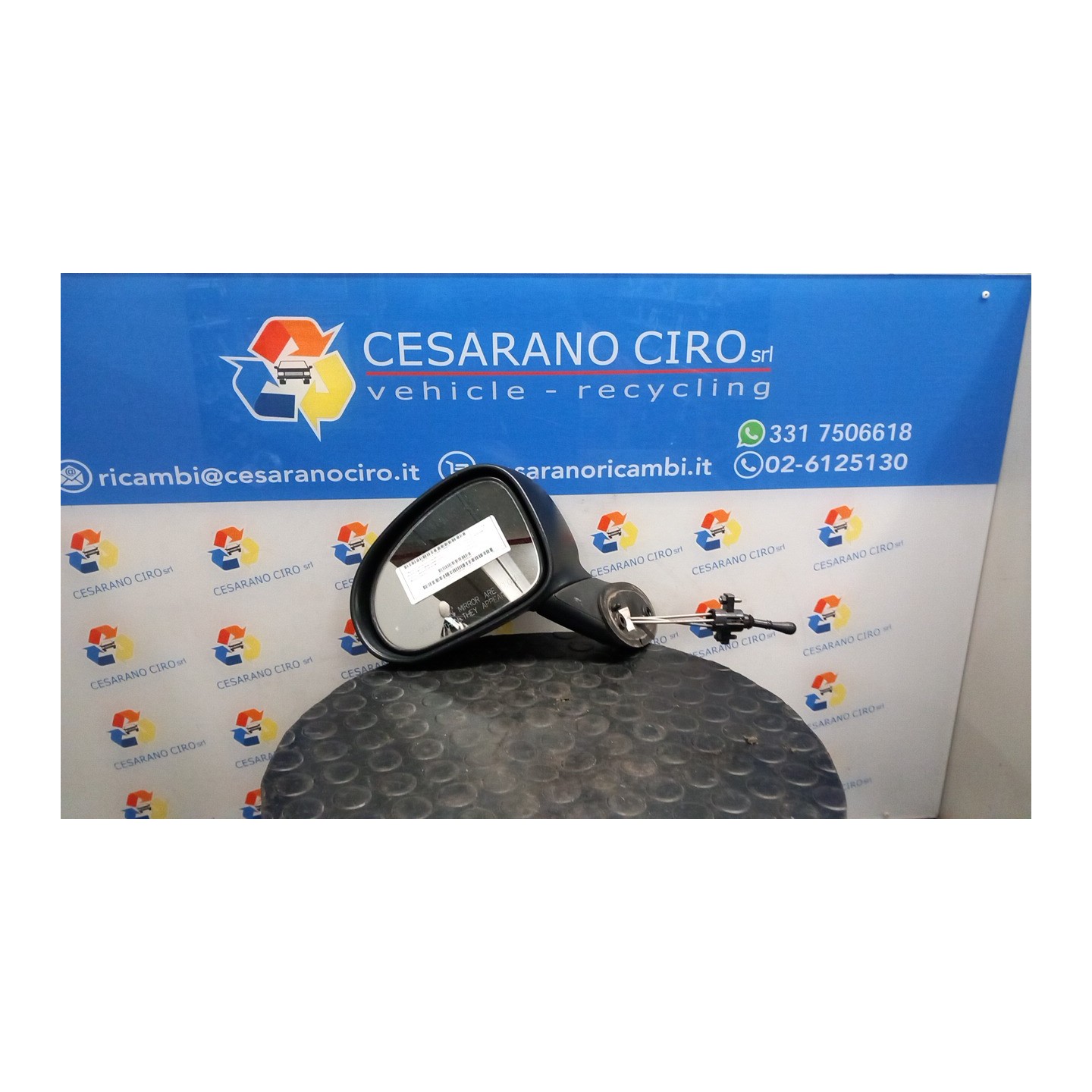 RETROVISORE EST. SX. 015 CHEVROLET (DAEWOO) MATIZ (M200) (04/05-12/10) A08S3 96600405
