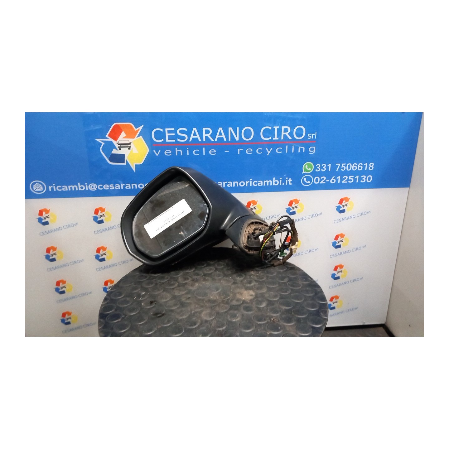 RETROVISORE EST. REGOLAZ. ELETTR. RIPIEGHEVOLE C/MEMORIA SX. 063 CITROEN C4 PICASSO (09/06-08/13) 6FY 8153H4
