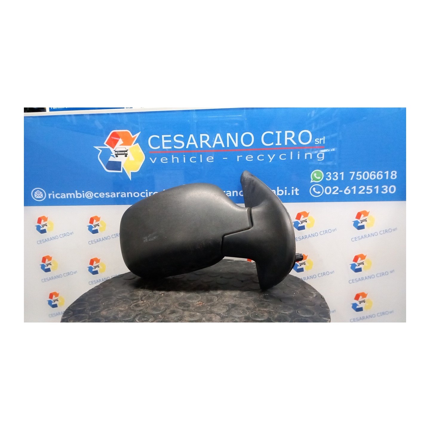 RETROVISORE EST. REGOLAZ. ELETTR. DIMENSIONE H=125 DX. 082 NISSAN KUBISTAR (X76) (11/03-10/09) K9KA7 9695300QAF