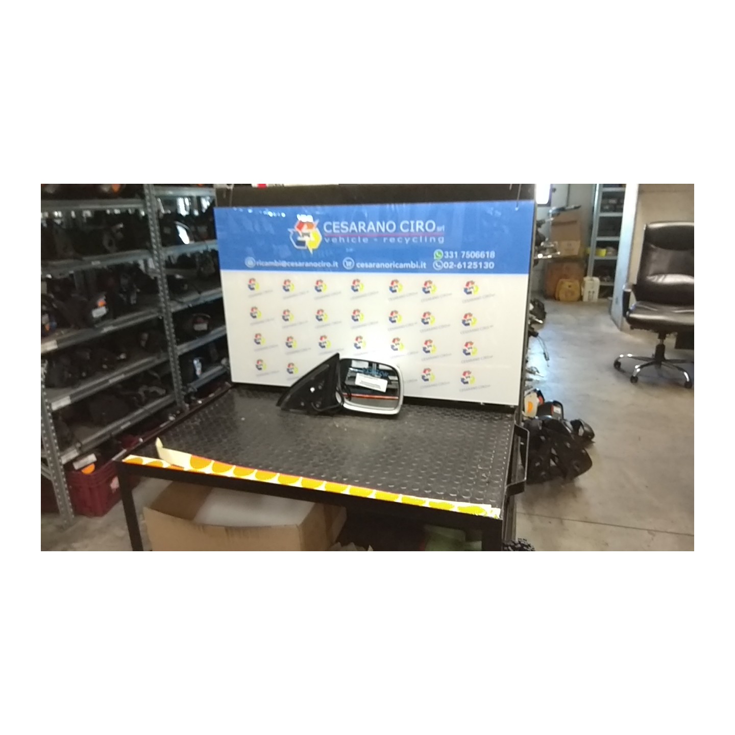 RETROVISORE EST. REGOLAZ. ELETTR. RIENTRABILE DX 029 VOLKSWAGEN TOUAREG (7L) (12/02-05/10) BKS NB4979023037005DX