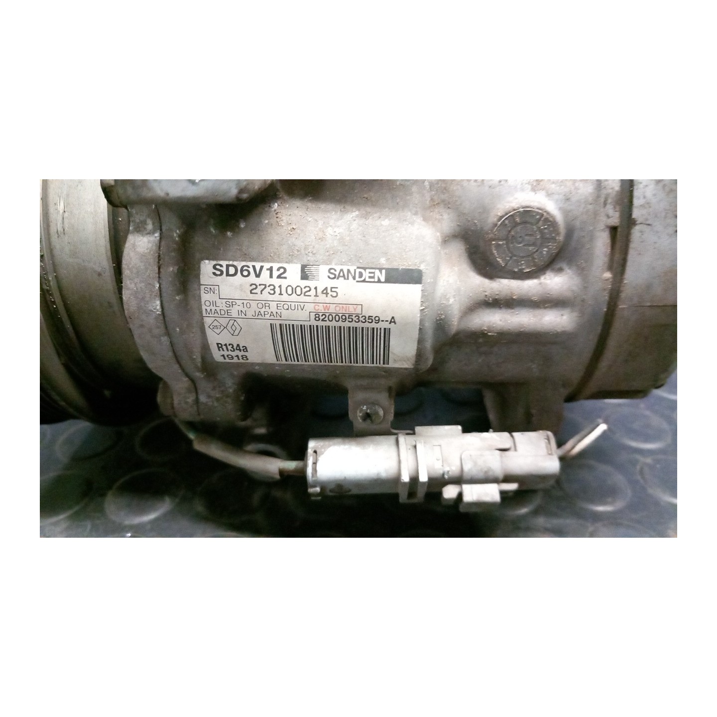 COMPRESSORE A/C 049 RENAULT TWINGO 2A SERIE (06/07-02/12) K9KP8 8200953359