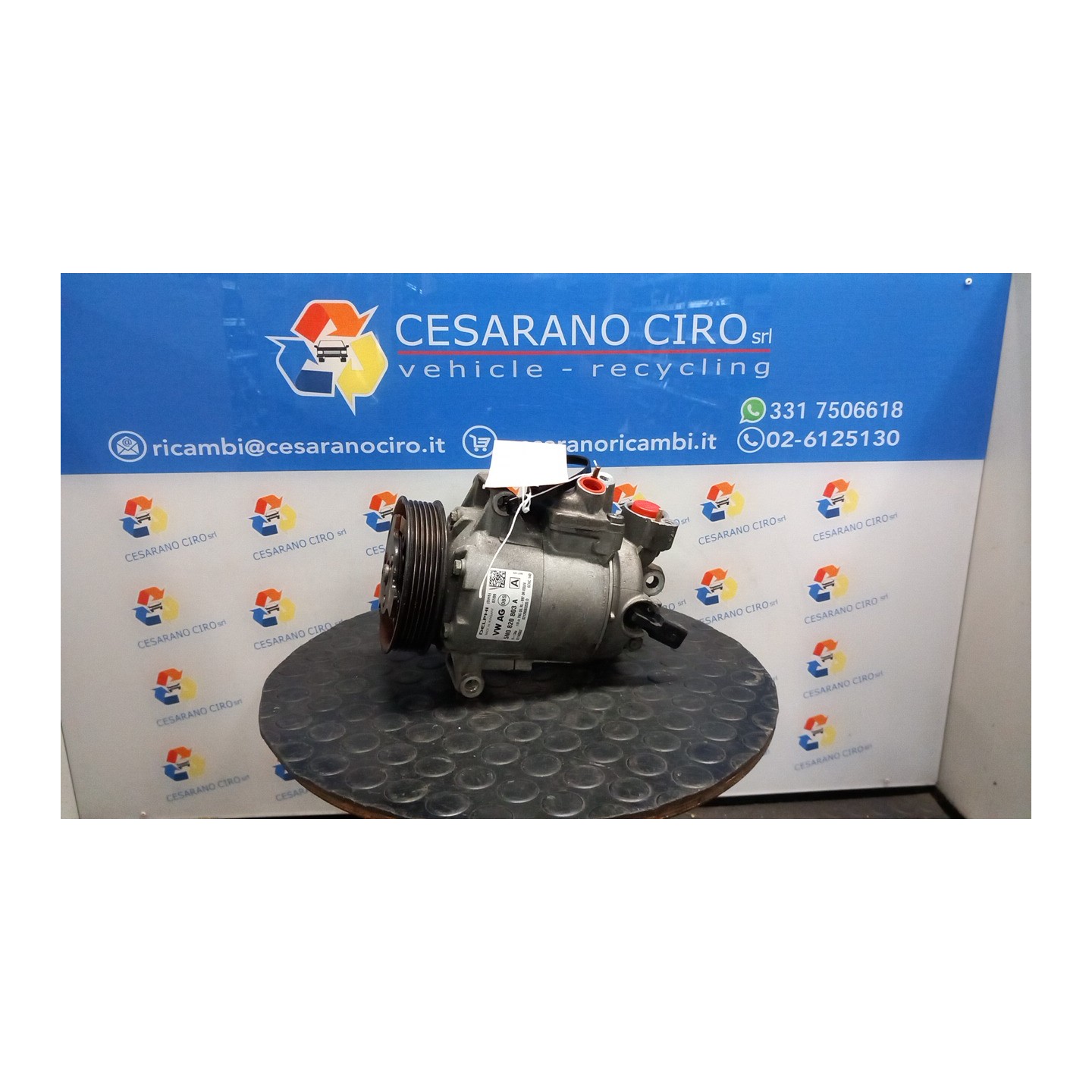 COMPRESSORE A/C 018 VOLKSWAGEN GOLF PLUS (02/09-) CBD 5N0820803H