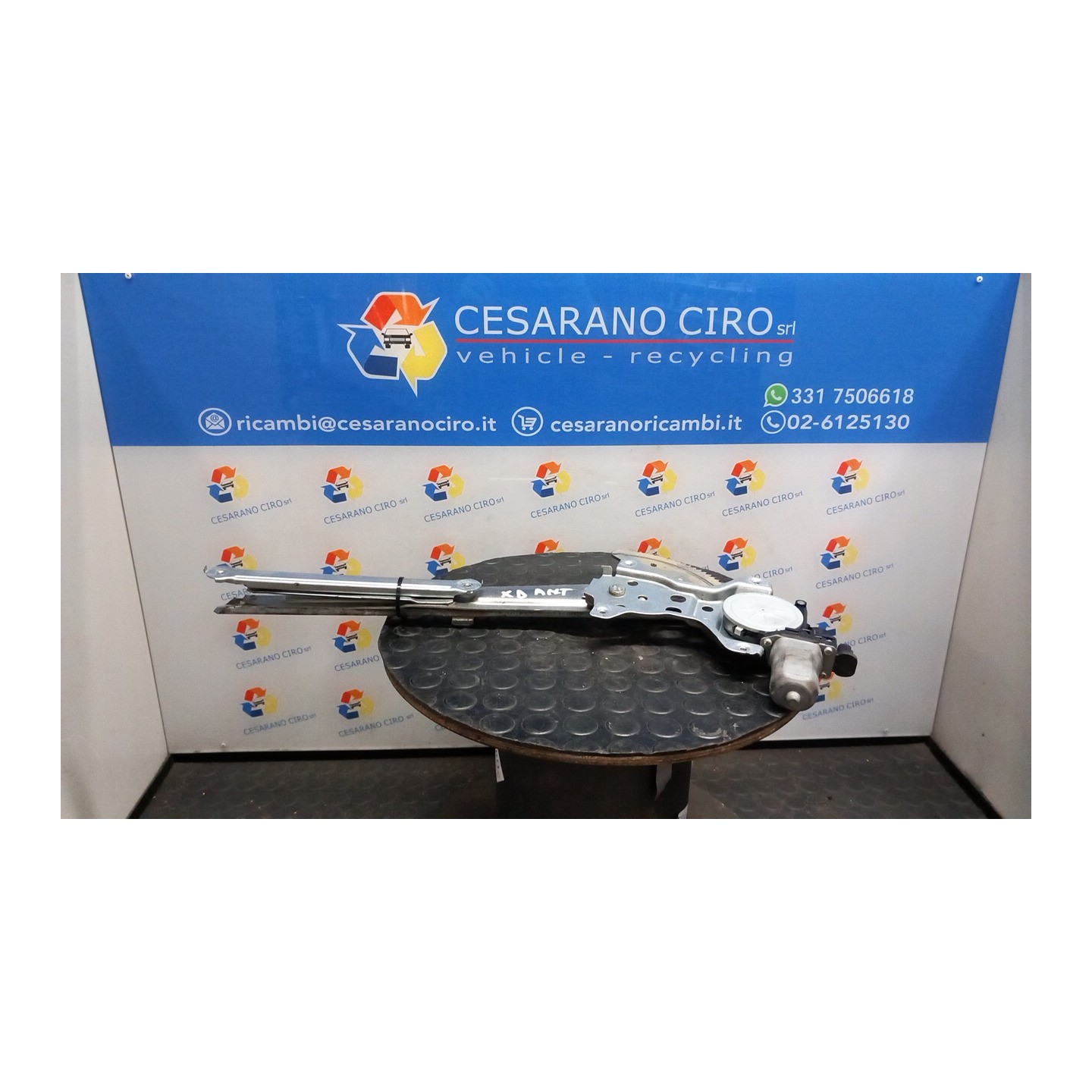 ALZACRISTALLO ELETTR. PORTA ANT. DX. 055 OPEL AGILA (H08) (01/08-) K12B 93193628