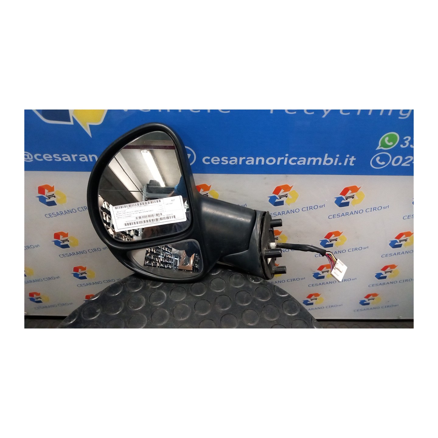 RETROVISORE EST. REGOLAZ. ELETTR. TERMICO SX. 027 FIAT MULTIPLA (1F) (05/04-04/12) 182B6000 735505375