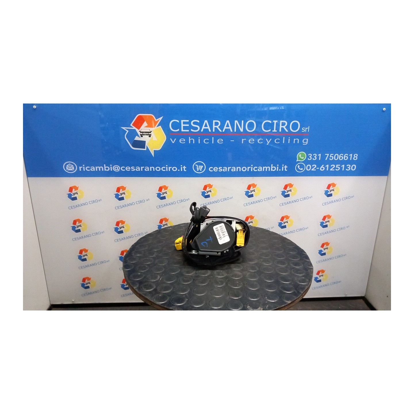 CINTURA DI SICUREZZA ANT. DX. 036 VOLKSWAGEN NEW BEETLE CABRIO (1Y) BFS 1C1857706MHCP