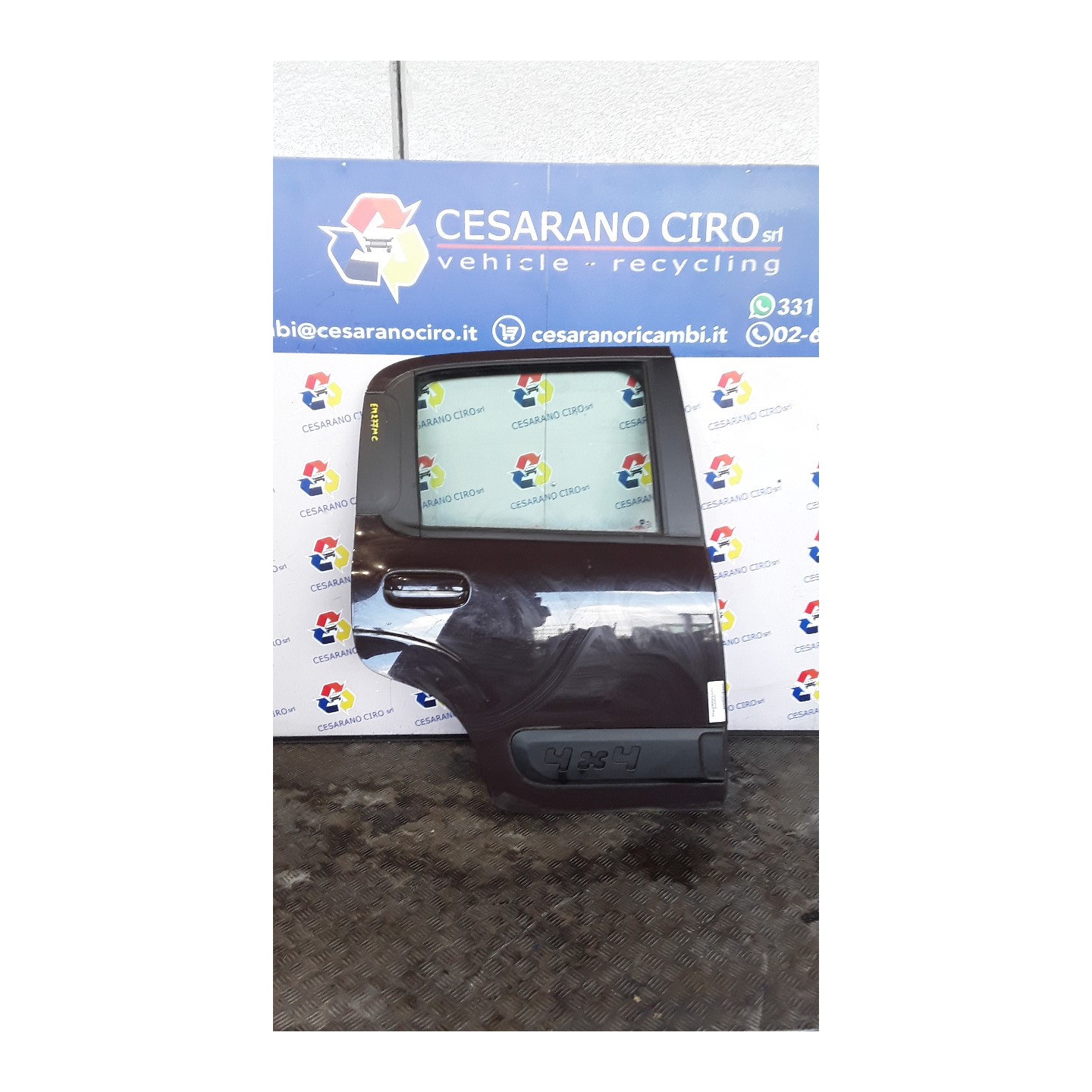 PORTA POST. C/FASCE PARACOLPI DX. 186 FIAT PANDA (4Q) (05/16-) 169A4000 51858991
