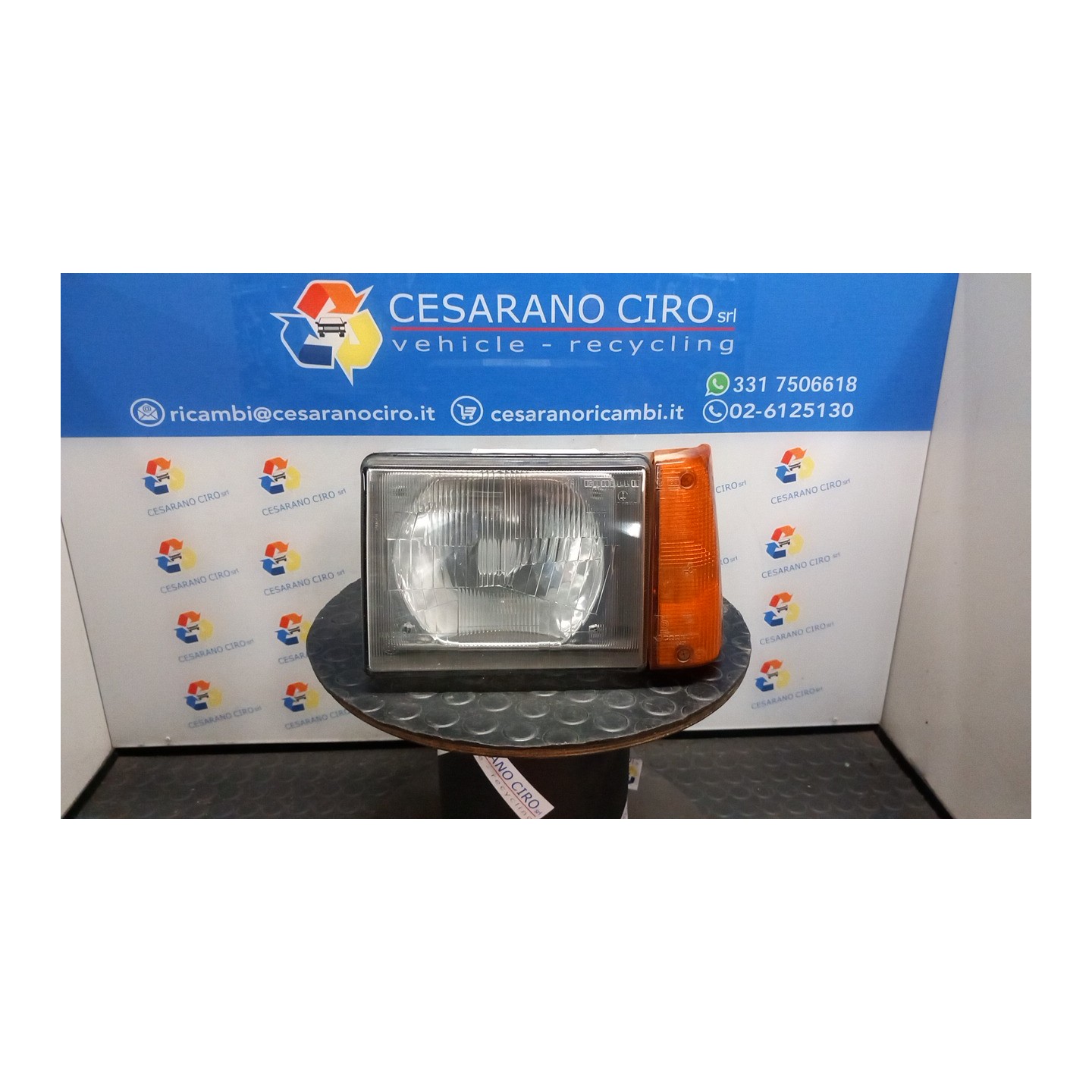 PROIETTORE CARELLO SX. 008 FIAT PANDA 1A SERIE (03/92-03/04) 187A1000 46421729